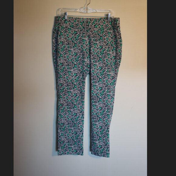 Lands’ End Starfish Pant Leggings Floral Abstract Print Size L 14–16 - Picture 2 of 10